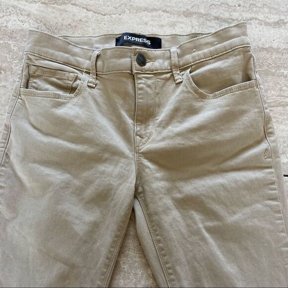 Express Stretch Leggings Mid Rise 2P Cream - Picture 4 of 9